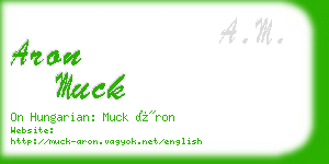 aron muck business card